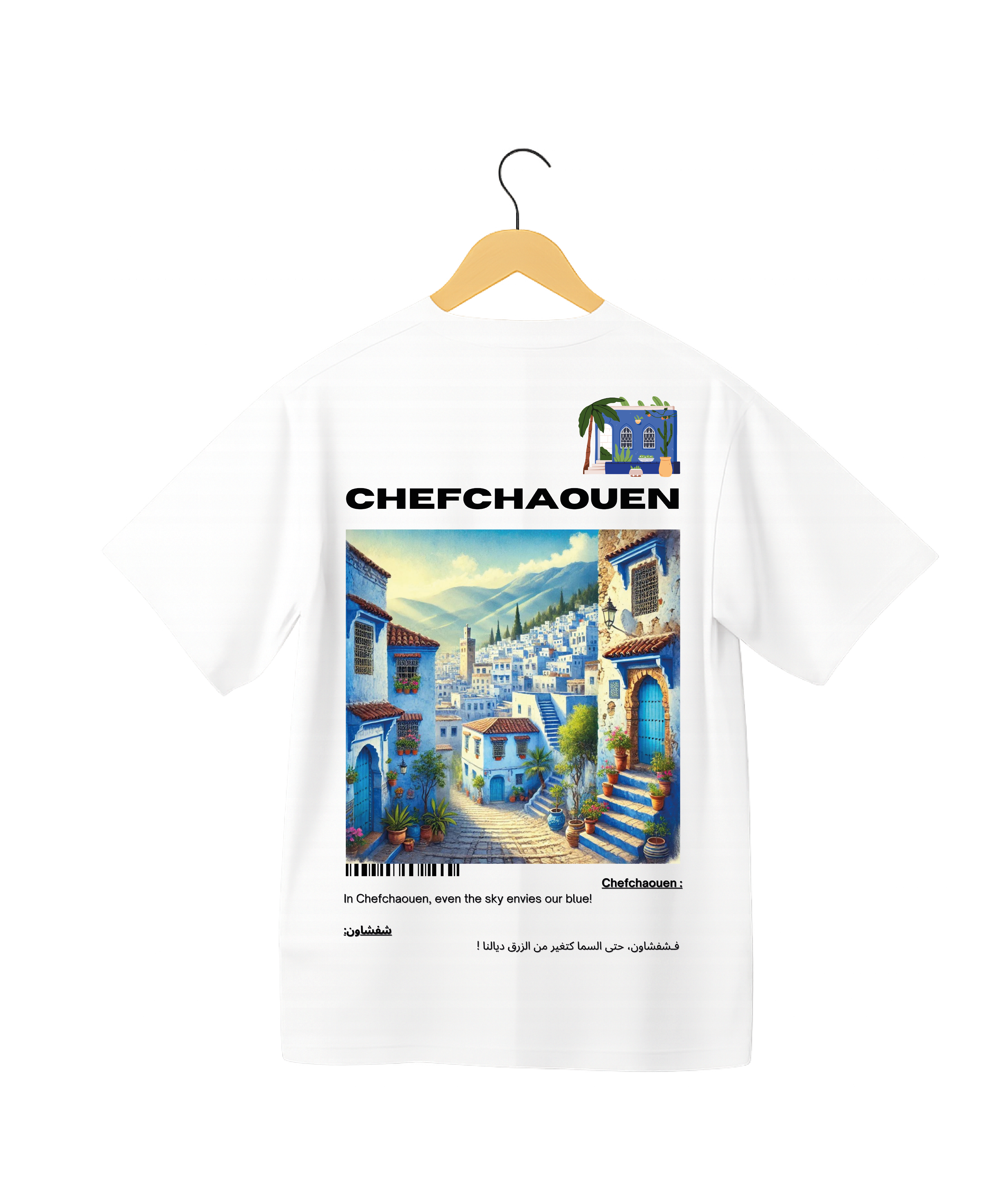 OverSize "CHEFCHAOUEN" T-shirt / BELDI_CITIES Collection