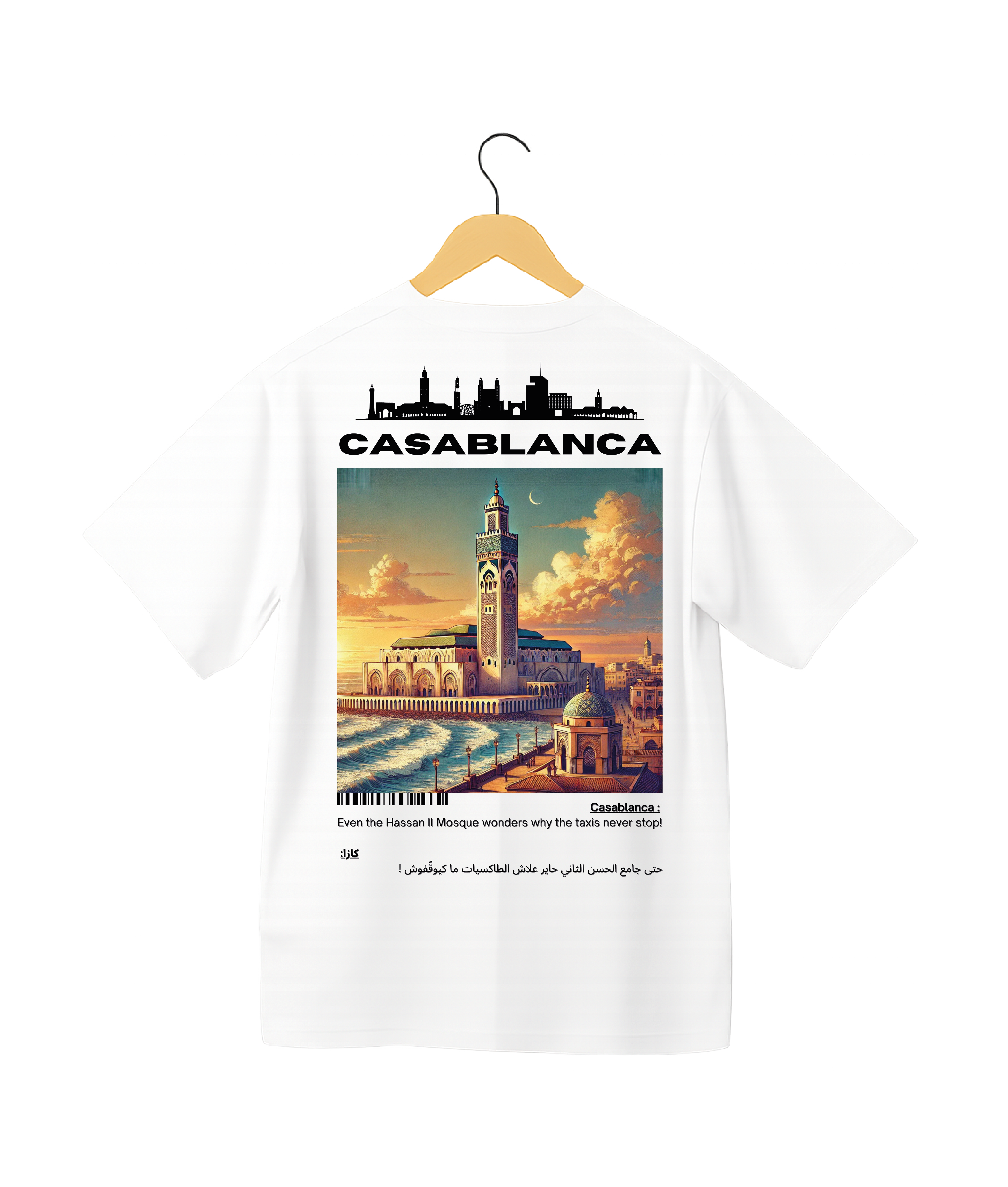 OverSize "CASABLANCA V2" T-shirt / BELDI_CITIES Collection